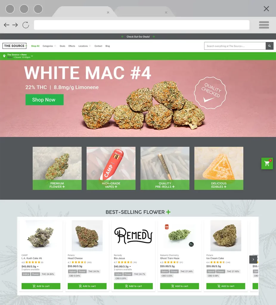 Rank Really High - Native Cannabis Ecommerce Websites