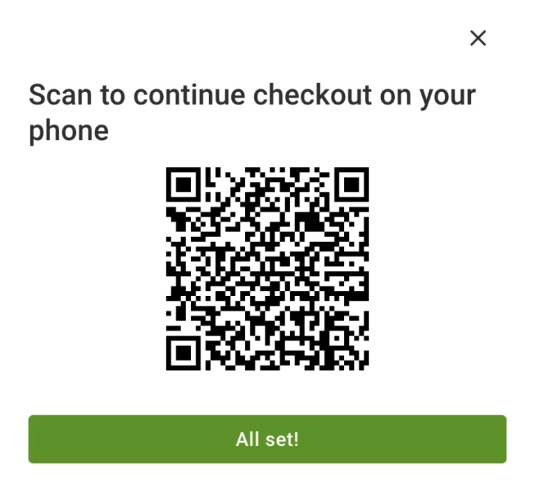 Kiosk Mode QR Code