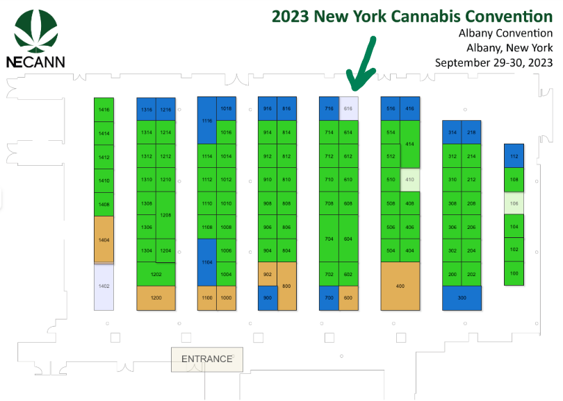 RANK REALLY HIGH NECANN NY Booth 616 in Albany