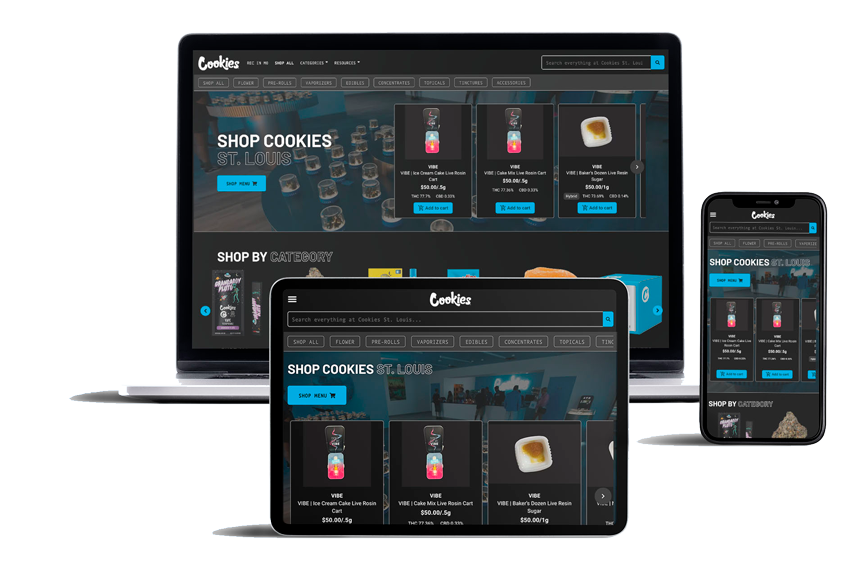 Cookies Dispensary Ecommerce Website