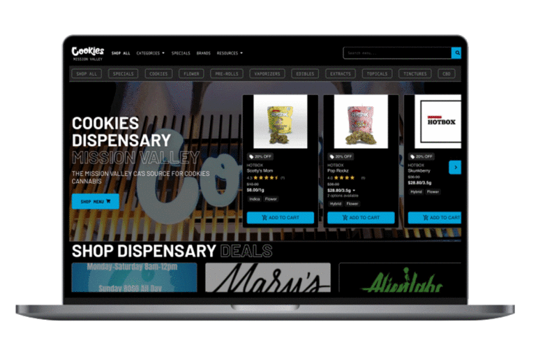 Dispensary Specials on a Rank Really High website
