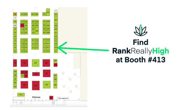 Visit Rank Really High at Booth 413 at Lucky Leaf Minnesota 2025