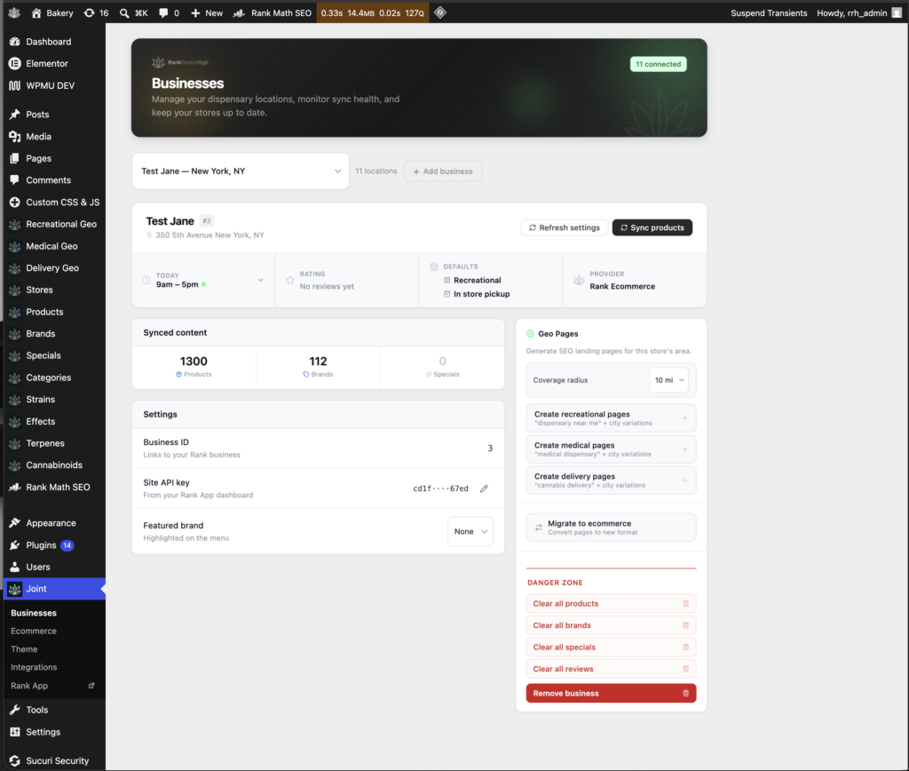 Rank App Business Manager