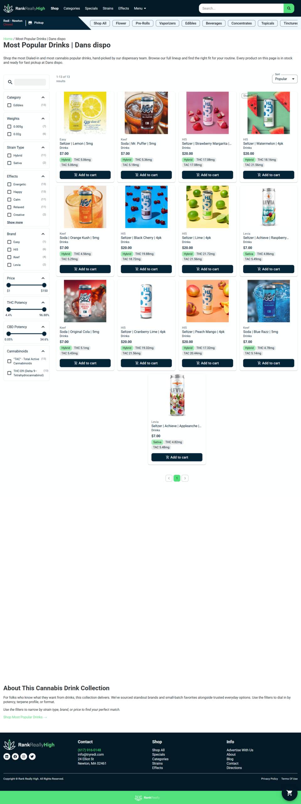 Cannabis Collection Pages