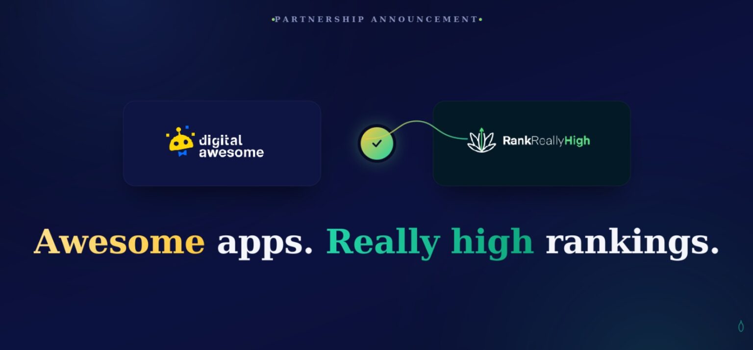 Digital Awesome Rank Really High Partnership Announcement