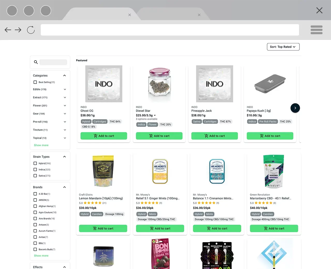 Rank Really High – Jane Native Cannabis eCommerce Menu Rank Really High - Jane Native Cannabis eCommerce Menu