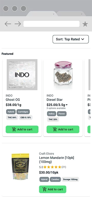 Rank Really High – Jane Native Cannabis eCommerce Menu Rank Really High - Jane Native Cannabis eCommerce Menu